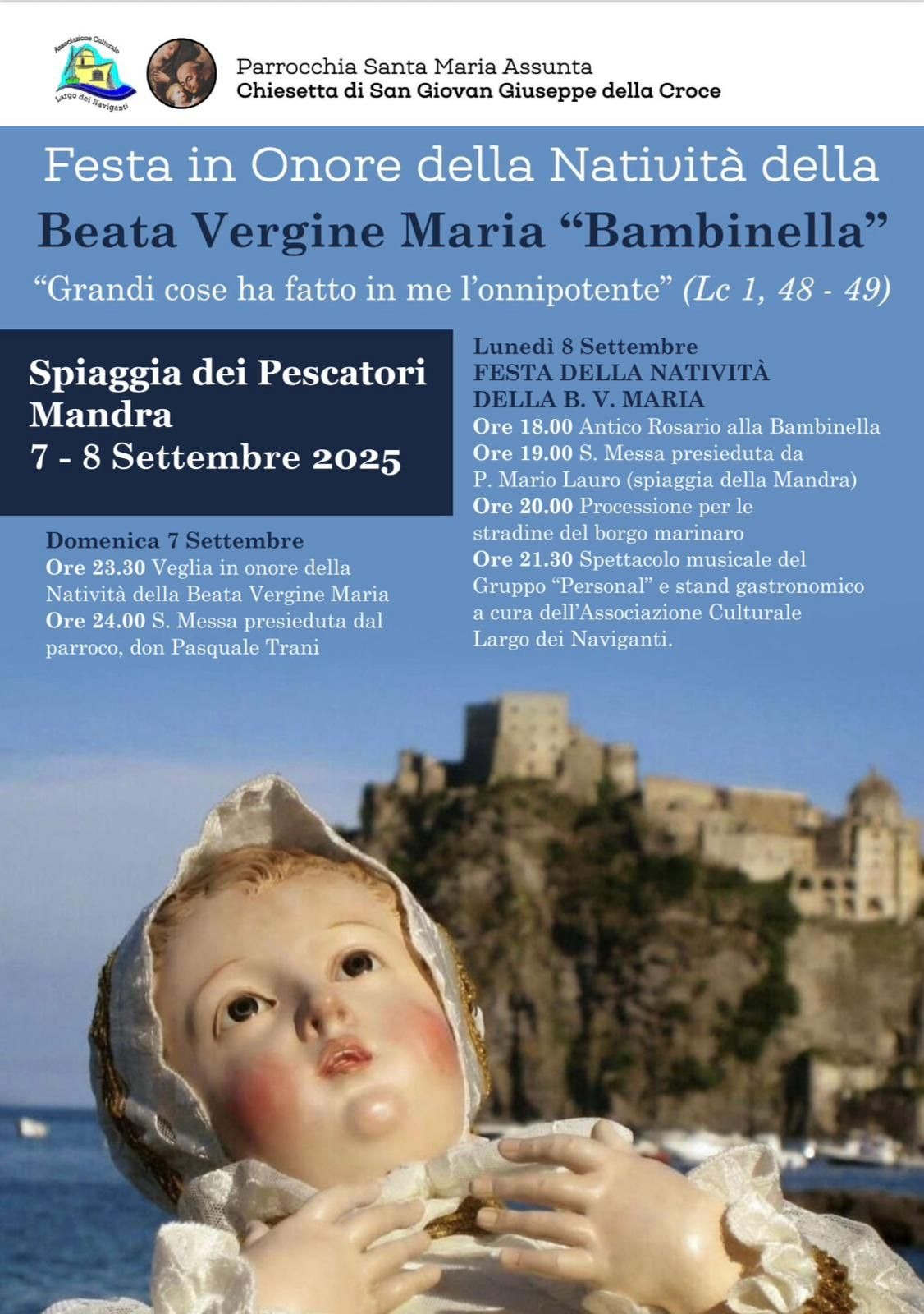 Festa in Onore della Natività della Beata Vergine Maria “Bambinella”